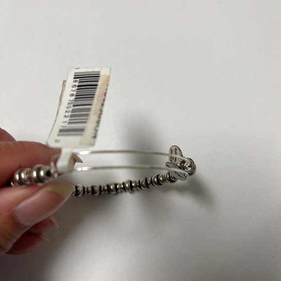 Alex and ANI Shiny Silver-tone NILE Metal BEADED Bangle Bracelet.
Bracelets - Picture 8 of 9